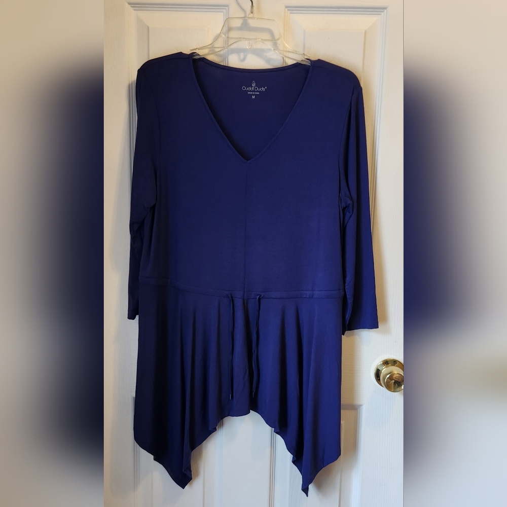 Cuddl Duds Royal Blue Long Sleeve Top NWOT Size Medium
